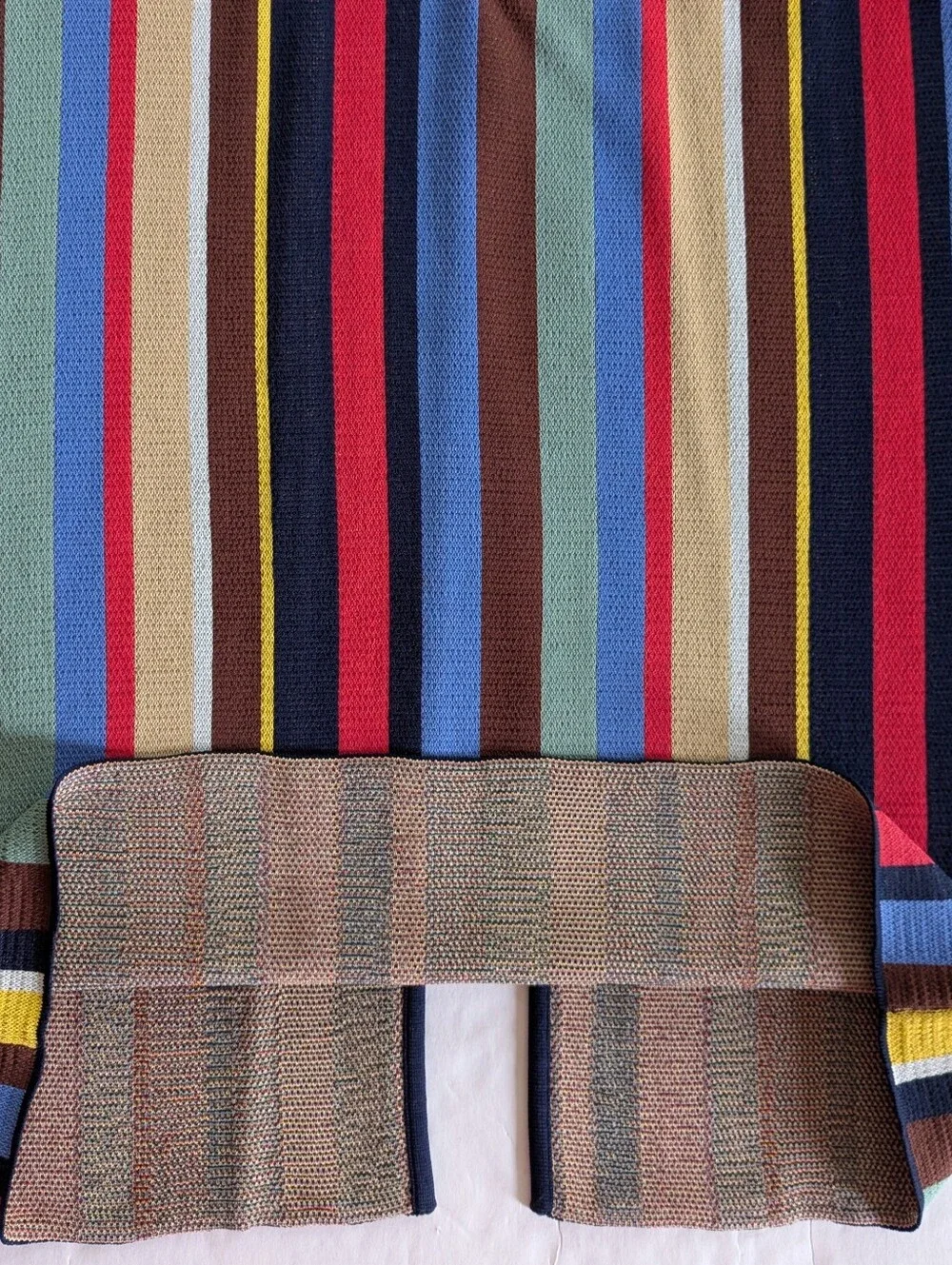 STAUD Striped Midi Skirt Size Medium - Picture 5 of 7